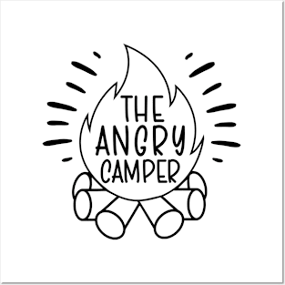 The Angry Camper Funny Camping Family Matching Posters and Art